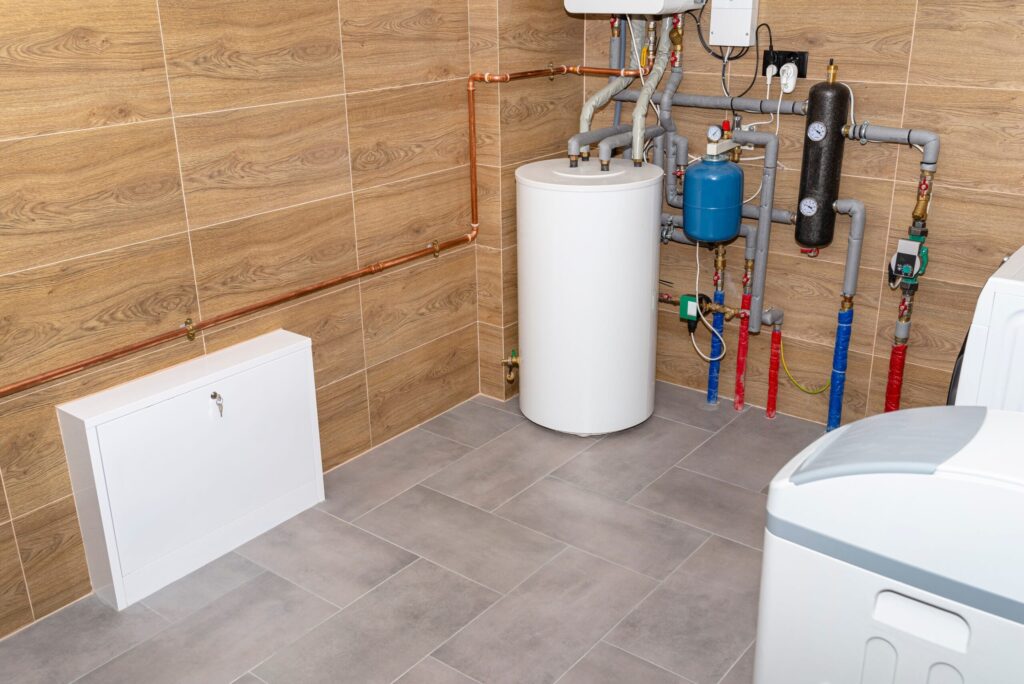 Residential water heater and plumbing system installed in North Fort Myers
